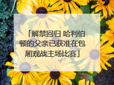 解禁回归 哈利伯顿的父亲已获准在包厢观战主场比赛