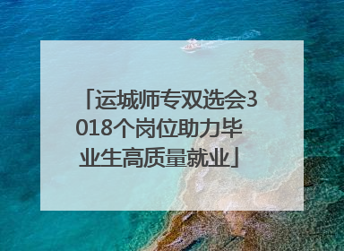运城师专双选会3018个岗位助力毕业生高质量就业