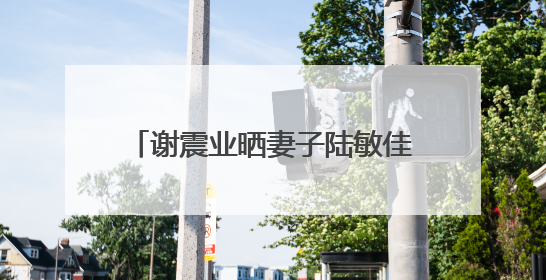 谢震业晒妻子陆敏佳孕肚照官宣喜讯：记录下第一个父亲节