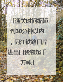 通关时间缩短到30分钟以内，同江铁路口岸进出口货物超千万吨