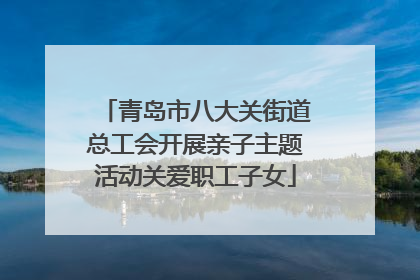 青岛市八大关街道总工会开展亲子主题活动关爱职工子女