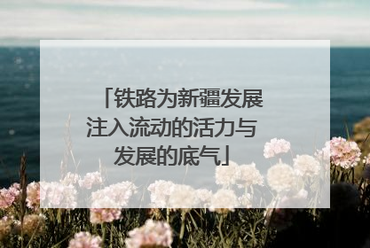 铁路为新疆发展注入流动的活力与发展的底气