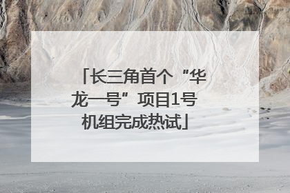 长三角首个“华龙一号”项目1号机组完成热试