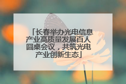 长春举办光电信息产业高质量发展百人圆桌会议，共筑光电产业创新生态
