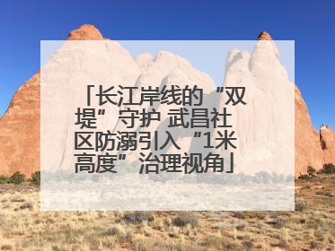 长江岸线的“双堤”守护 武昌社区防溺引入“1米高度”治理视角