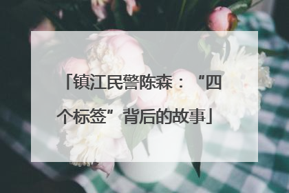 镇江民警陈森：“四个标签”背后的故事