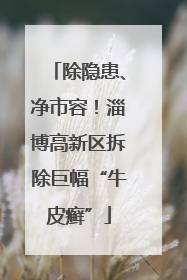 除隐患、净市容！淄博高新区拆除巨幅“牛皮癣”