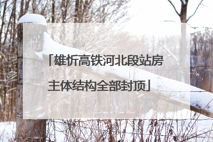 雄忻高铁河北段站房主体结构全部封顶