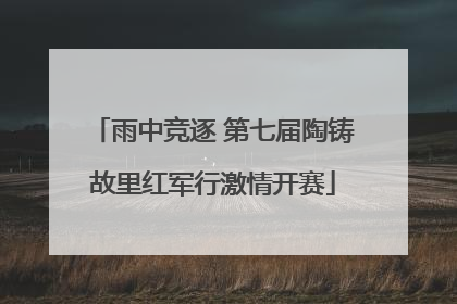 雨中竞逐 第七届陶铸故里红军行激情开赛