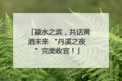 颍水之滨，共话黄酒未来 “丹溪之夜”完美收官！