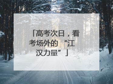 高考次日，看考场外的 “江汉力量”