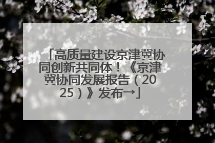 高质量建设京津冀协同创新共同体！《京津冀协同发展报告（2025）》发布→