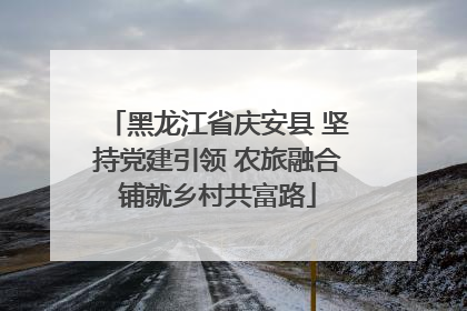 黑龙江省庆安县 坚持党建引领 农旅融合铺就乡村共富路
