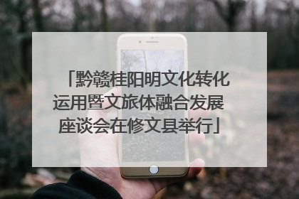 黔赣桂阳明文化转化运用暨文旅体融合发展座谈会在修文县举行