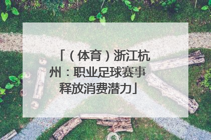 （体育）浙江杭州：职业足球赛事释放消费潜力