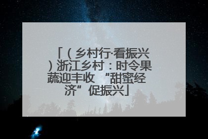 （乡村行·看振兴）浙江乡村：时令果蔬迎丰收 “甜蜜经济”促振兴