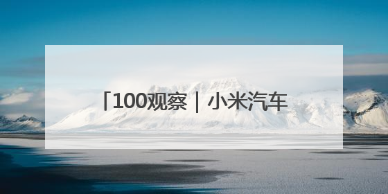 100观察｜小米汽车进入盈利倒计时，YU7定价反映品牌升维战略