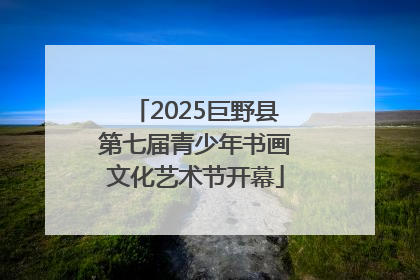 2025巨野县第七届青少年书画文化艺术节开幕