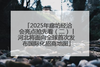 2025年廊坊经洽会亮点抢先看（二）丨河北将面向全球首次发布国际化招商地图