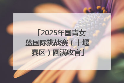 2025年国青女篮国际挑战赛（十堰赛区）圆满收官