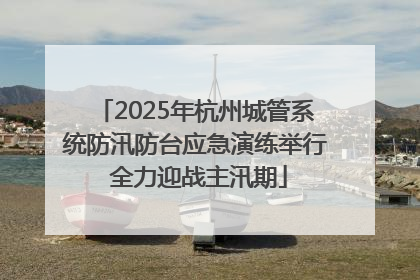 2025年杭州城管系统防汛防台应急演练举行 全力迎战主汛期