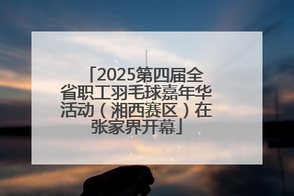 2025第四届全省职工羽毛球嘉年华活动（湘西赛区）在张家界开幕