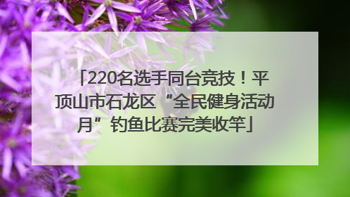 220名选手同台竞技！平顶山市石龙区“全民健身活动月”钓鱼比赛完美收竿