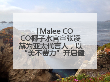 Malee COCO椰子水官宣张凌赫为亚太代言人，以“美不费力”开启健康生活好状态
